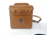 Vintage Yashicaflex tweelens camera met leren hoes – foto 6 – kavel bij De Kringwinkel, Heverlee
