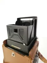 Vintage Yashicaflex tweelens camera met leren hoes – foto 10 – kavel bij De Kringwinkel, Heverlee