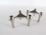 Set van 5 metalen kandelaarhouders – foto 2 – kavel bij De Kringwinkel, Heverlee