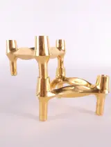 Set van 5 metalen kandelaarhouders – foto 5 – kavel bij De Kringwinkel, Heverlee