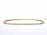 Gouden tennis armband met natuurlijke diamanten – kavel bij Onlineveilingmeester
