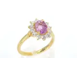 Gouden ring met diamanten en 1.53 carat pink sapphire – foto 4 – kavel bij Onlineveilingmeester