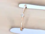 Rosegouden ring solitaire met een briljant geslepen diamant – foto 2 – kavel bij Onlineveilingmeester
