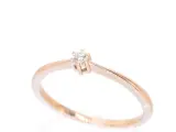 Rosegouden ring solitaire met een briljant geslepen diamant – foto 3 – kavel bij Onlineveilingmeester