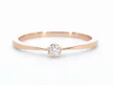 Rosegouden ring solitaire met een briljant geslepen diamant – foto 6 – kavel bij Onlineveilingmeester