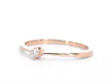 Rosegouden ring solitaire met een briljant geslepen diamant – foto 8 – kavel bij Onlineveilingmeester