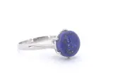 Zilveren sterling ring met natuurlijke lapis lazuli - juwelierskwaliteit – foto 3 – kavel bij Onlineveilingmeester