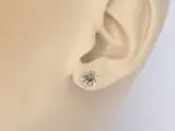 Gouden solitair oorbellen met 2.00 carat natuurlijke diamant – foto 2 – kavel bij Onlineveilingmeester
