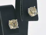 Gouden solitair oorbellen met 2.00 carat natuurlijke diamant – foto 3 – kavel bij Onlineveilingmeester