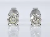 Witgouden diamanten oorbellen van 1.00 carat – kavel bij Onlineveilingmeester