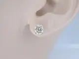 Witgouden diamanten oorbellen van 1.00 carat – foto 2 – kavel bij Onlineveilingmeester