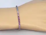 Gouden tennisarmband met 8.50 carat saffieren – foto 2 – kavel bij Onlineveilingmeester