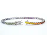 Gouden tennisarmband met 8.50 carat saffieren – foto 3 – kavel bij Onlineveilingmeester