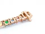Rosegouden tennisarmband met multi colour edelstenen – foto 8 – kavel bij Onlineveilingmeester