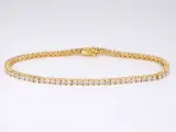 Gouden tennisarmband met 4.00 carat diamanten – kavel bij Onlineveilingmeester
