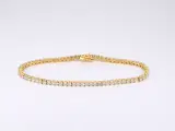 Gouden tennisarmband met 4.00 carat diamanten – foto 3 – kavel bij Onlineveilingmeester