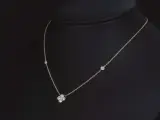 Gouden collier met diamanten hanger klaver vier – foto 3 – kavel bij Onlineveilingmeester
