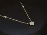 Gouden collier met diamanten hanger klaver vier – foto 5 – kavel bij Onlineveilingmeester