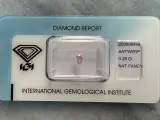 Diamant - 0.26 carat natuurlijke diamant peer geslepen (gecertificeerd) – kavel bij Onlineveilingmeester