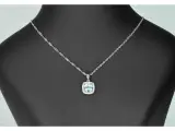 Witgouden entourage hanger bezet met topaas en diamanten, excl. ketting – foto 3 – kavel bij Onlineveilingmeester