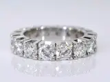 Witgouden alliance ring met grote diamanten – kavel bij Onlineveilingmeester