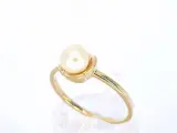 Gouden ring met een parel – foto 3 – kavel bij Onlineveilingmeester