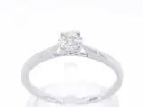 Witgouden ring met diamant – kavel bij Onlineveilingmeester