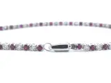Witgouden tennisarmband met diamanten en robijnen – foto 4 – kavel bij Onlineveilingmeester