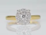 Gouden ring met diamanten – kavel bij Onlineveilingmeester