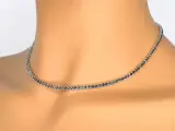 Tenniscollier met natuurlijke zwarte diamanten – foto 3 – kavel bij Onlineveilingmeester