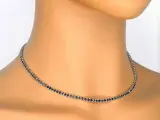 Tenniscollier met natuurlijke zwarte diamanten – foto 4 – kavel bij Onlineveilingmeester