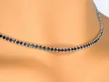 Tenniscollier met natuurlijke zwarte diamanten – foto 5 – kavel bij Onlineveilingmeester