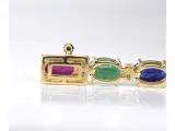 Gouden tennisarmband met diamanten, saffier, robijn en smaragd – foto 4 – kavel bij Onlineveilingmeester