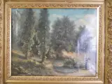 Klassiek landschapsschilderij - olieverf op doek – foto 2 – kavel bij De Kringwinkel, Heverlee