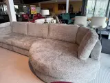 Hoekbank met ronde lounge grijs – foto 3 – kavel bij Onlineveilingmeester, Joure