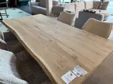 Eettafel met zwart metalen X-poot naturel – foto 3 – kavel bij Onlineveilingmeester, Joure