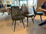 Set van 6 eetkamerstoelen groen – foto 4 – kavel bij Onlineveilingmeester, Joure