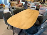 Eettafel, zwart metalen spinpoot naturel – foto 3 – kavel bij Onlineveilingmeester, Joure