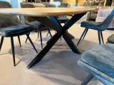 Eettafel, zwart metalen spinpoot naturel – foto 4 – kavel bij Onlineveilingmeester, Joure