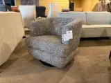 Draai fauteuil grijs/blauw – kavel bij Onlineveilingmeester, Joure