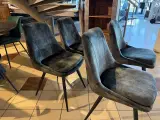 Set van 4 eetkamerstoelen groen – foto 3 – kavel bij Onlineveilingmeester, Joure