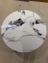 Salontafel rond marmer cryolite – foto 5 – kavel bij Onlineveilingmeester, Joure