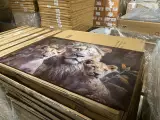Schilderij gehard glas Leeuw met welpjes – foto 3 – kavel bij Onlineveilingmeester, Joure