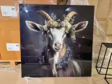 Schilderij gehard glas geit bloemenkrans Hoogwaardige kwaliteit Homebound – foto 2 – kavel bij Onlineveilingmeester, Joure