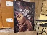 Schilderij gehard glas Vrouw bloemenkrans Hoogwaardige kwaliteit Homebound – foto 3 – kavel bij Onlineveilingmeester, Joure