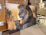 Schilderij gehard glas Leeuw met welp Hoogwaardige kwaliteit Homebound – foto 2 – kavel bij Onlineveilingmeester, Joure