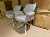 Set van 6 eetkamerstoelen AJ Living, Salsa, taupe – kavel bij Onlineveilingmeester, Joure