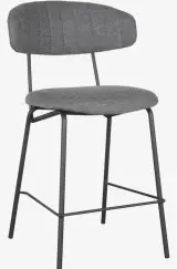 Set van 4 barstoelen grijs – kavel bij Onlineveilingmeester, Joure