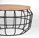 Salontafel Label51, PIXEL, zwart/naturel – foto 2 – kavel bij Onlineveilingmeester, Joure