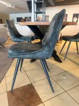 Set van 6 eetkamerstoelen Vinovo, army green – foto 2 – kavel bij Onlineveilingmeester, Joure